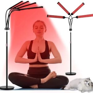 Black and Red LED Therapy Lamp